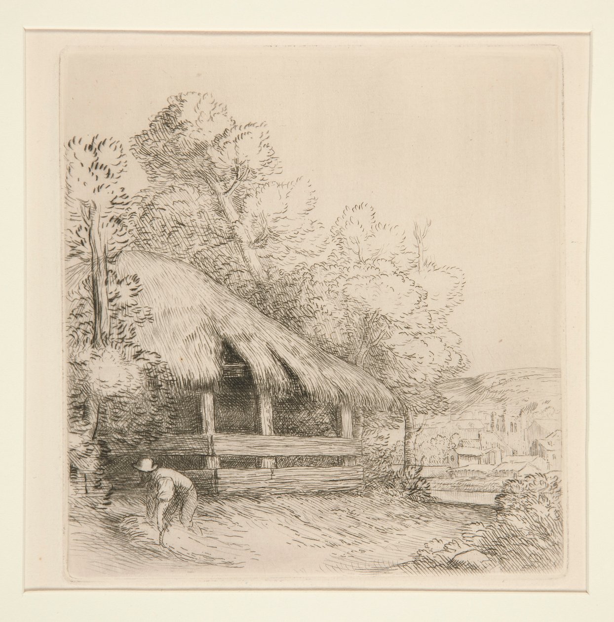 Le petit hangar - Alphonse Legros