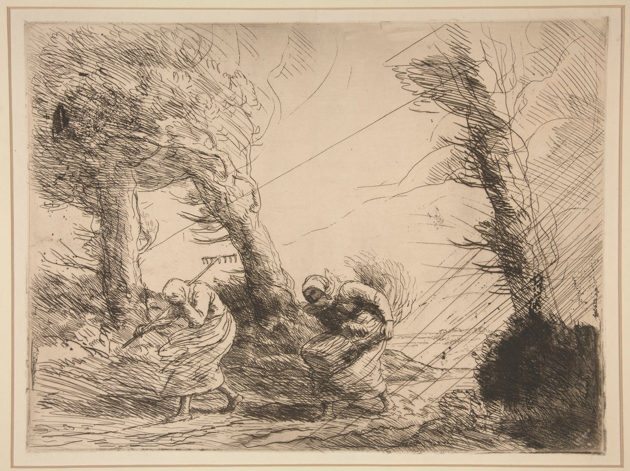 Moissonneuses surprises par l - Alphonse Legros