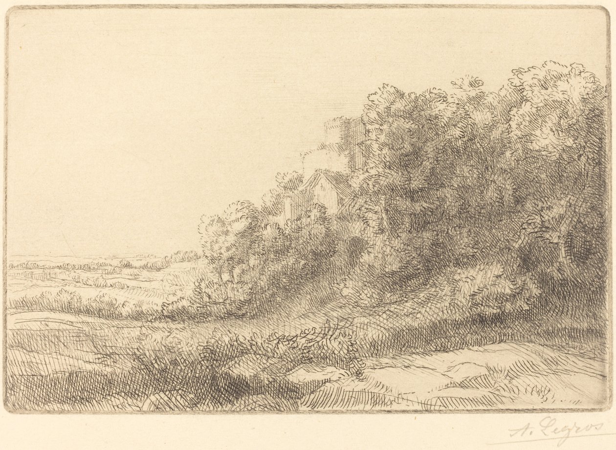 Un vieux château - Alphonse Legros