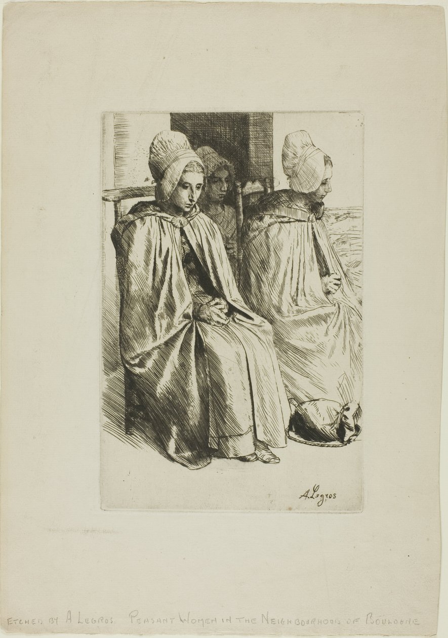 Paysannes de la région de Boulogne - Alphonse Legros