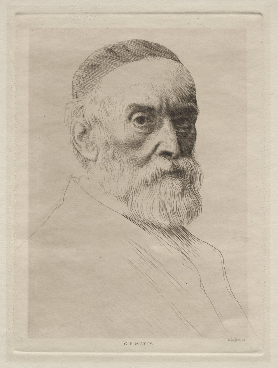 Portrait de George Frederic Watts - Alphonse Legros