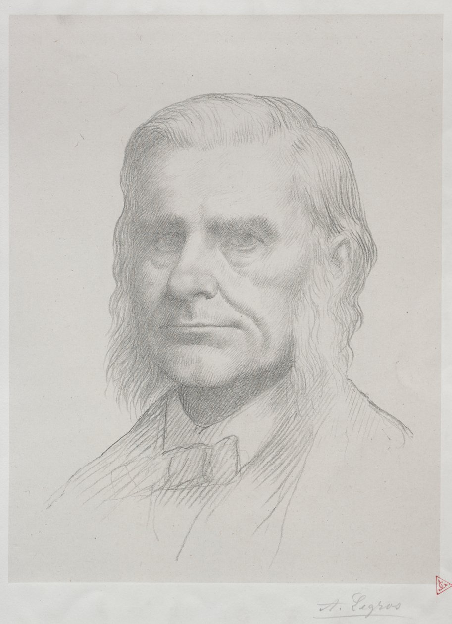 Portrait de Thomas Huxley (2e planche) - Alphonse Legros
