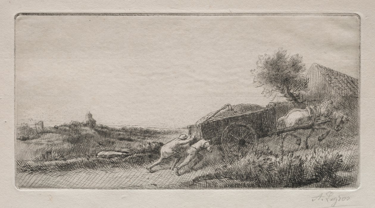 Rentrant le foin - Alphonse Legros