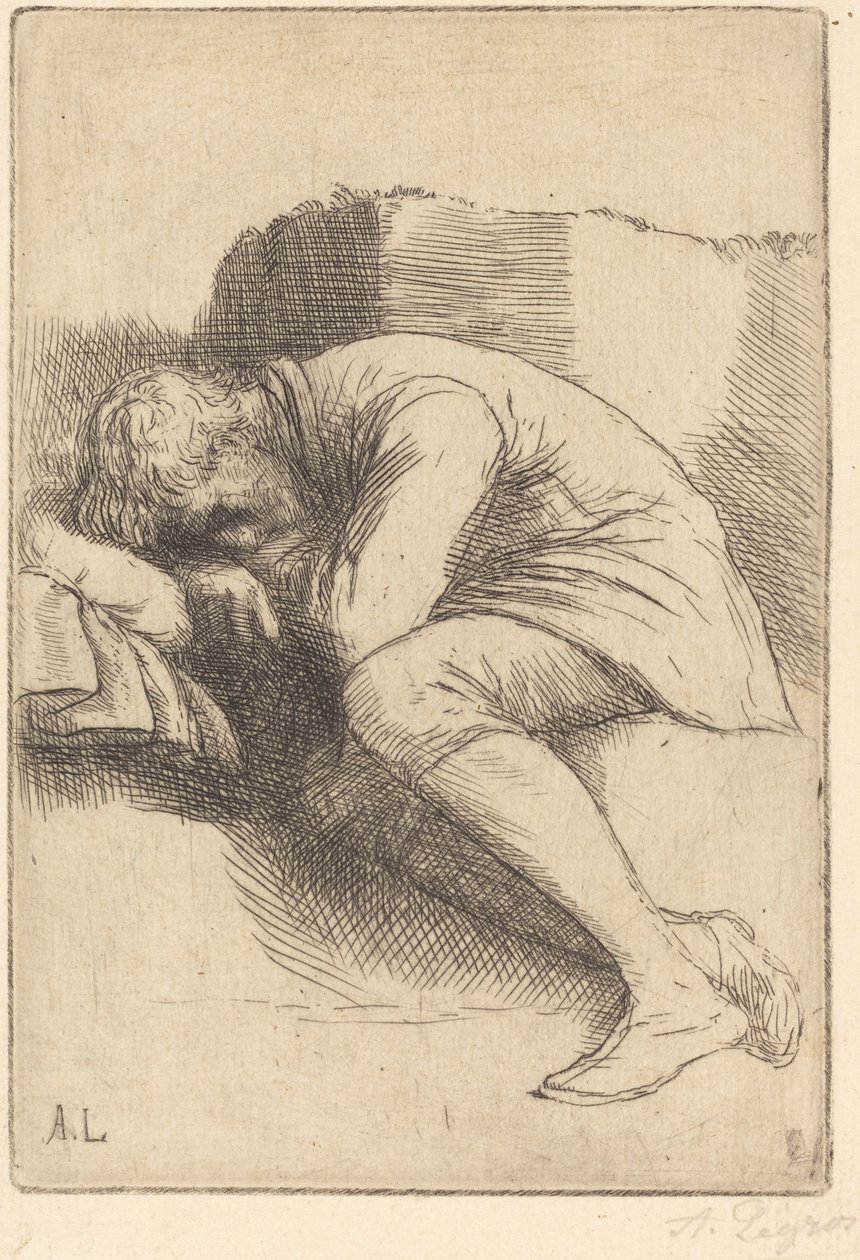 Un dormeur - Alphonse Legros