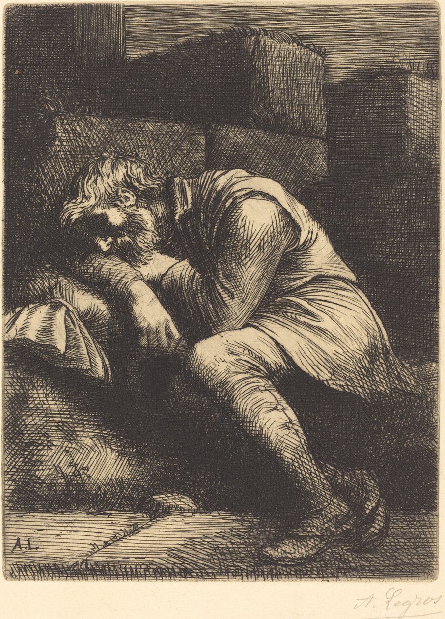 Mendiant endormi - Alphonse Legros