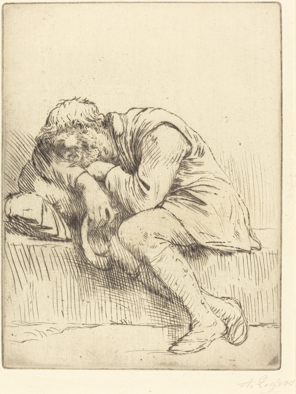 Mendiant endormi - Alphonse Legros