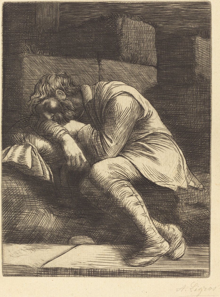 Mendiant endormi - Alphonse Legros
