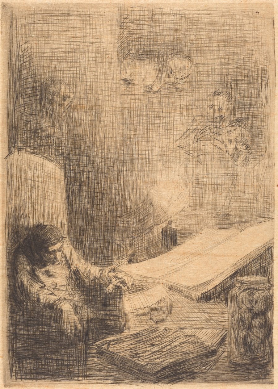 Le savant endormi - Alphonse Legros