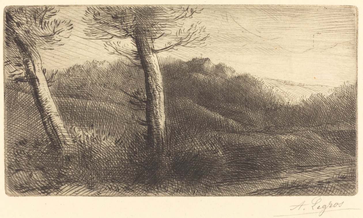 Coucher du soleil - Alphonse Legros