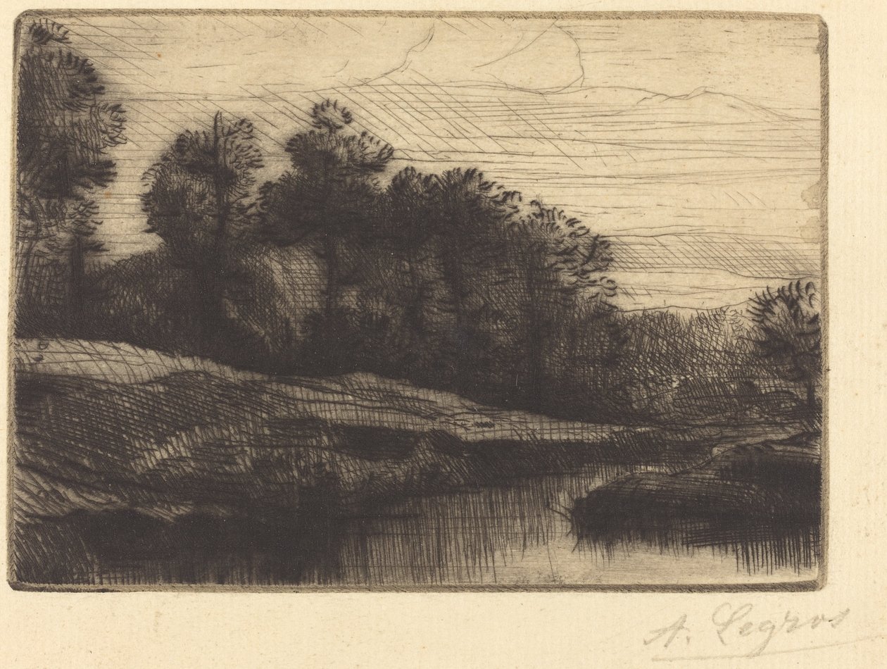 Coucher de soleil - Alphonse Legros