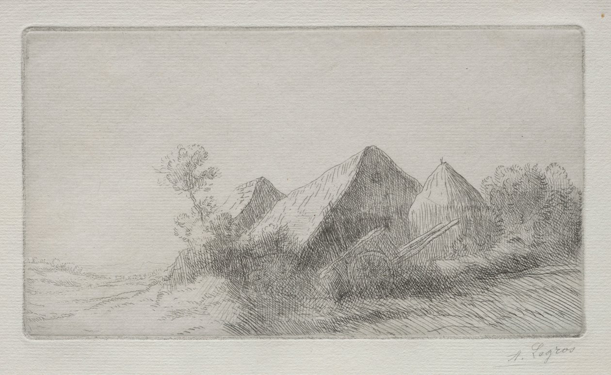 Le hangar à chariots - Alphonse Legros