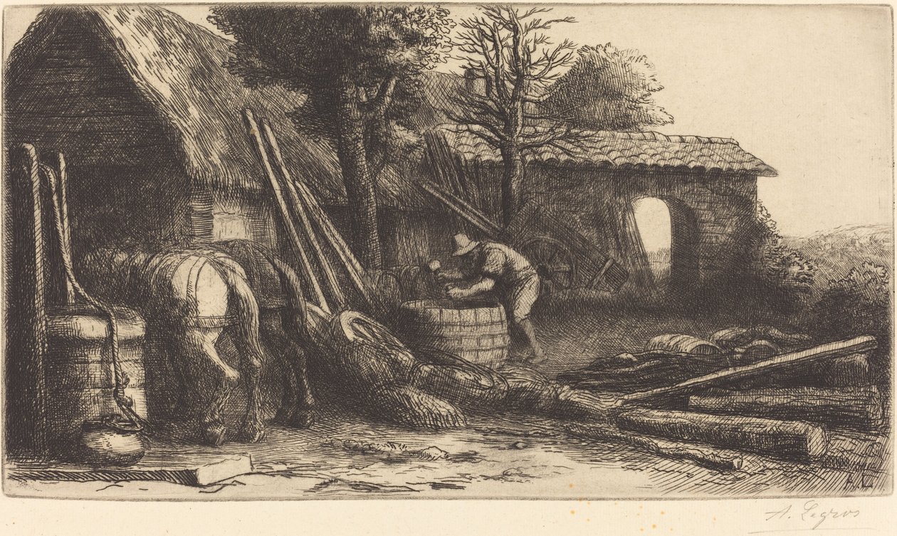 Le tonnelier - Alphonse Legros
