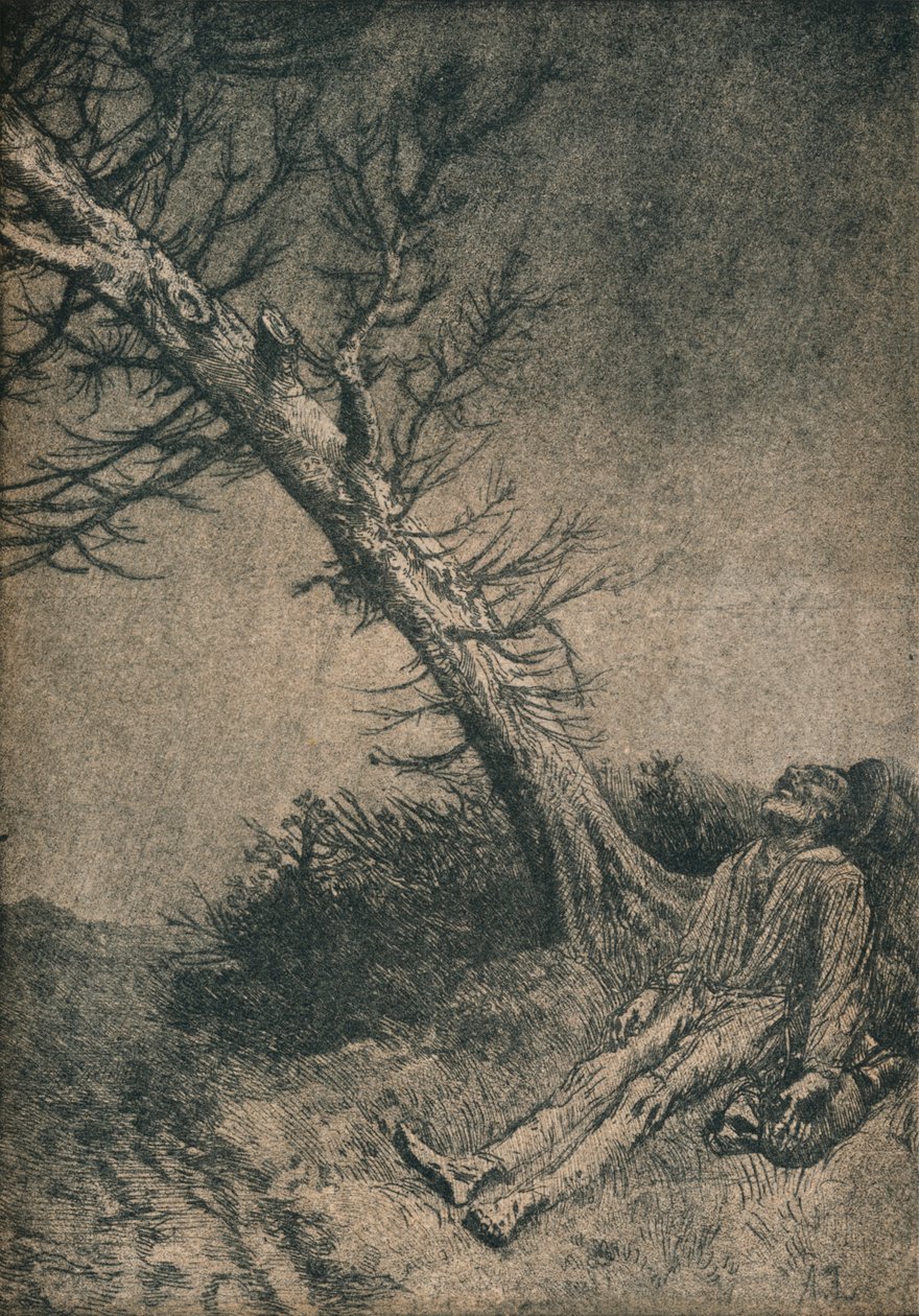 Le Vagabond mourant, 1875 - Alphonse Legros