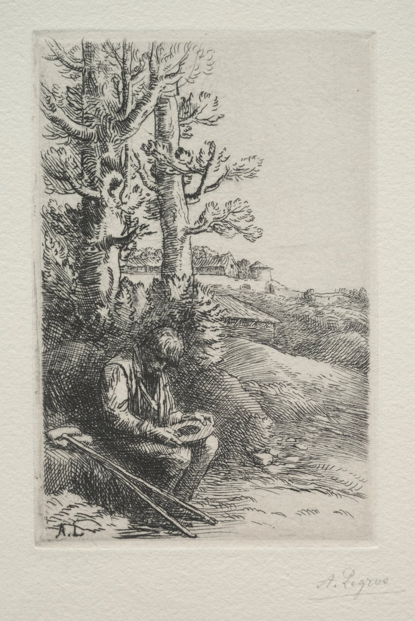 Le petit mendiant - Alphonse Legros