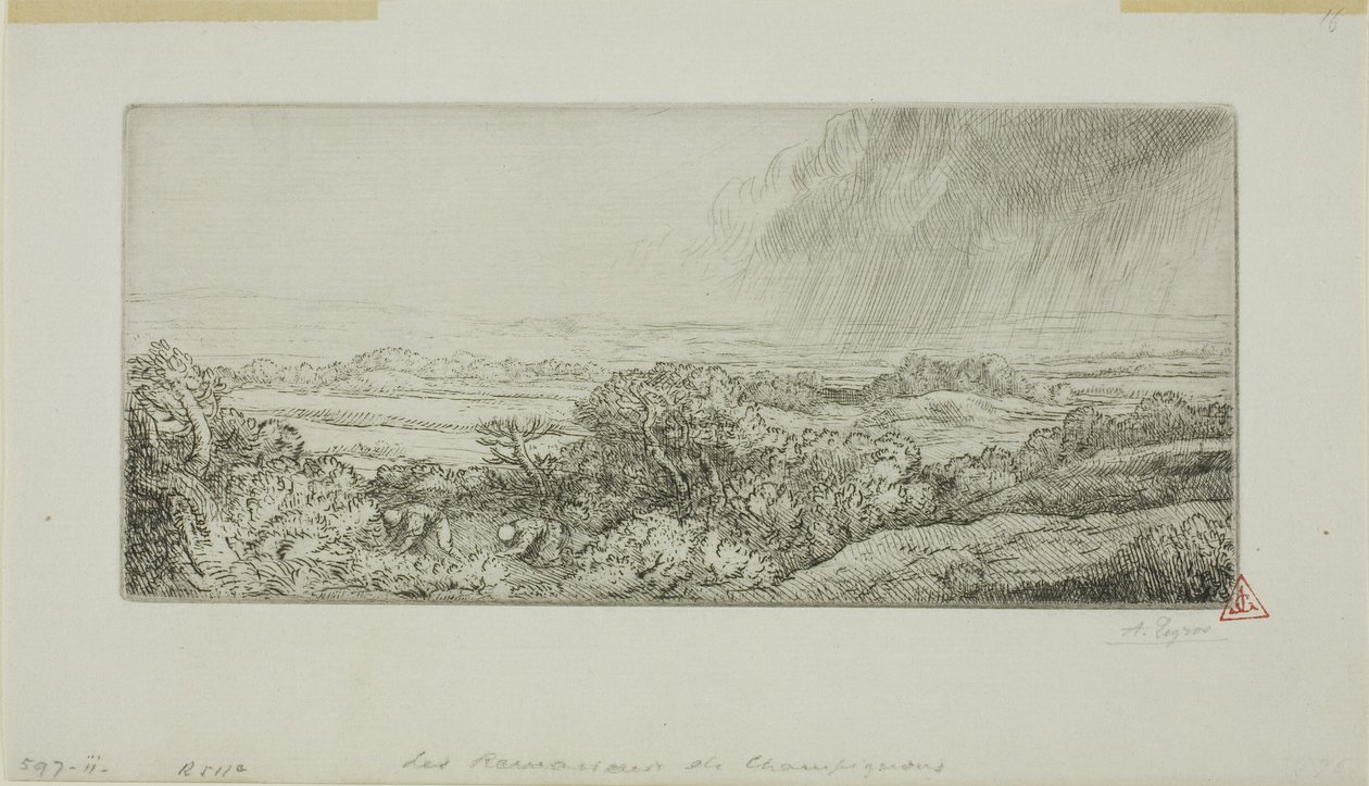 Les cueilleurs de champignons - Alphonse Legros