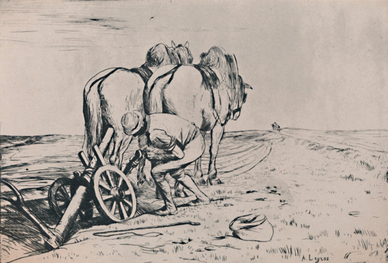 La Charrue, milieu-fin 19ème siècle, 1946 - Alphonse Legros