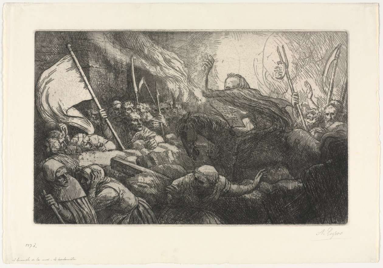 Le Triomphe de la Mort : La Proclamation - Alphonse Legros
