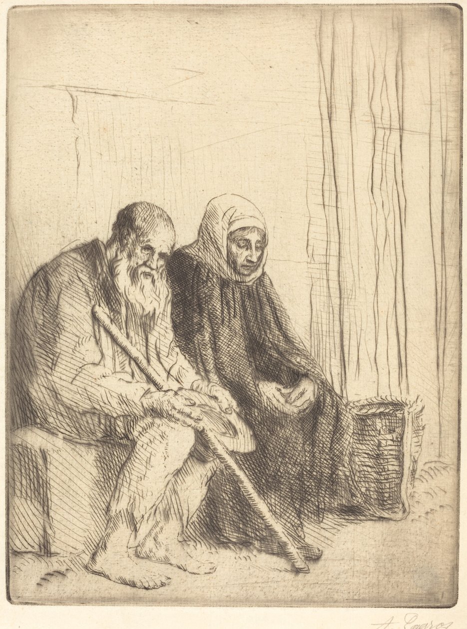 Les Deux Mendiants - Alphonse Legros