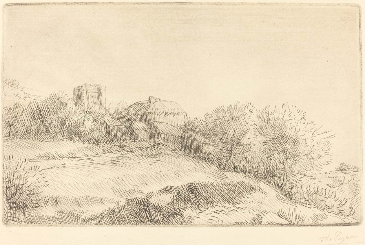 Un village - Alphonse Legros