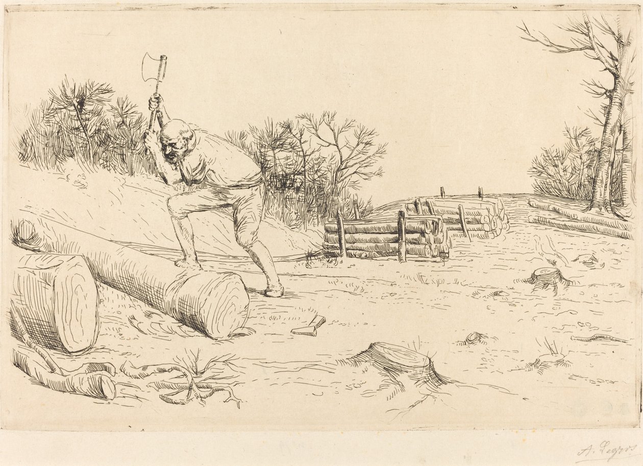 Le bûcheron - Alphonse Legros