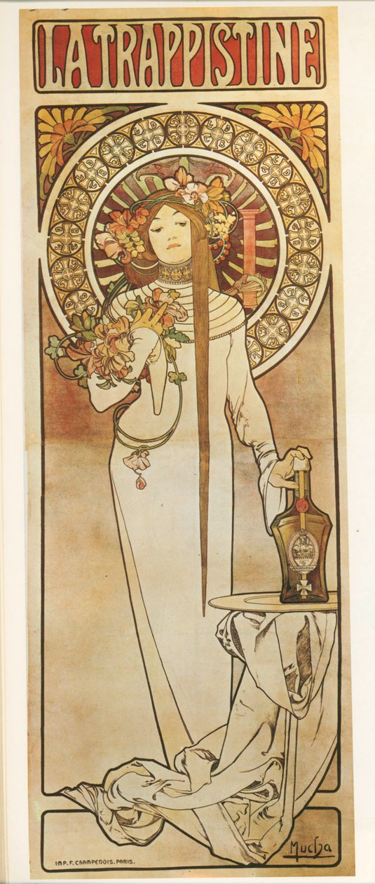 Alphonse Mucha : La Trappistine ... (litho) - Alphonse Marie Mucha