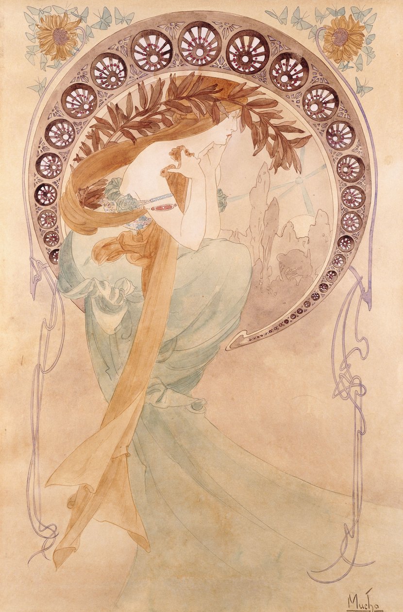 La Poésie - Alphonse Mucha