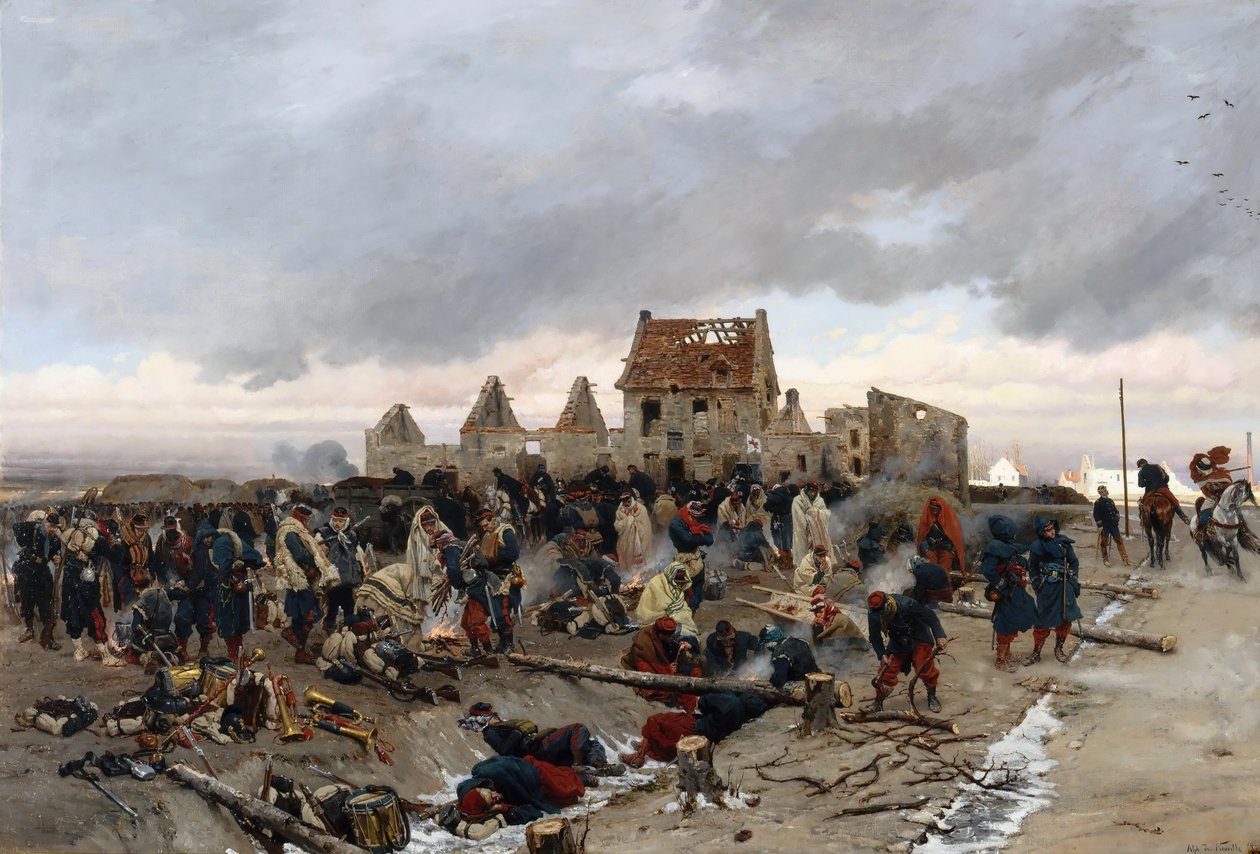 Bivouac au Bourget - Alphonse Marie de Neuville