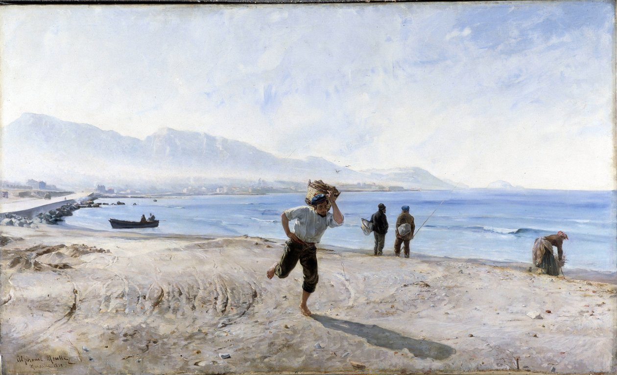 La plage de Prado - Alphonse Moutte