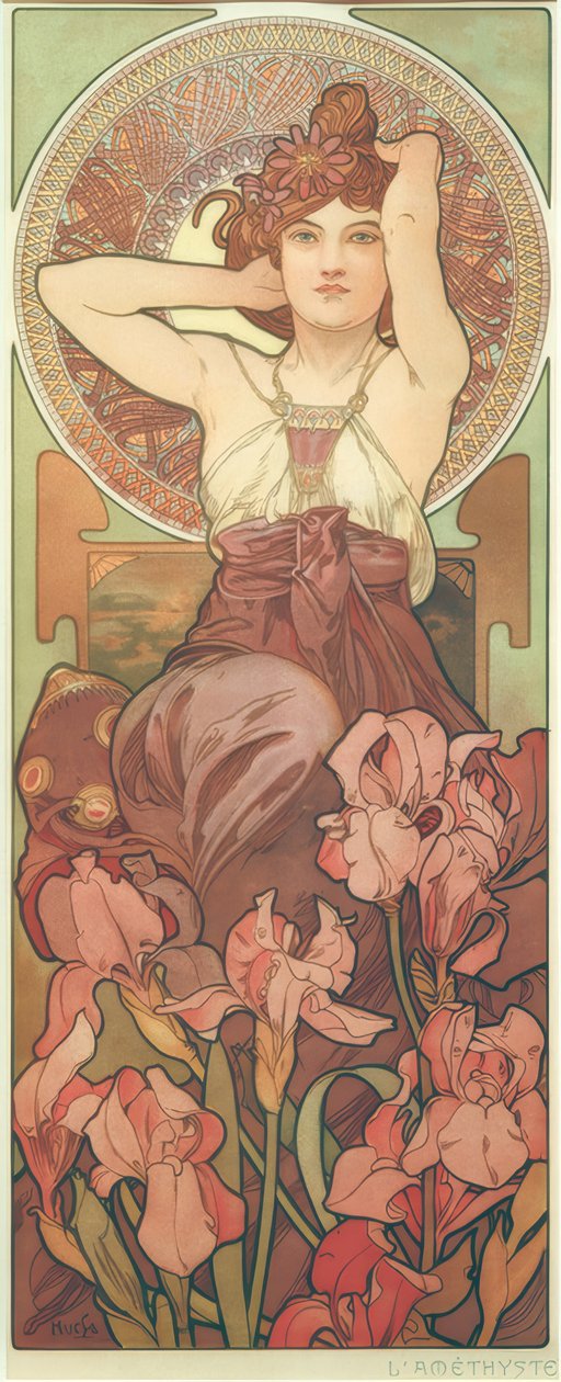 Améthyste - Alphonse Mucha