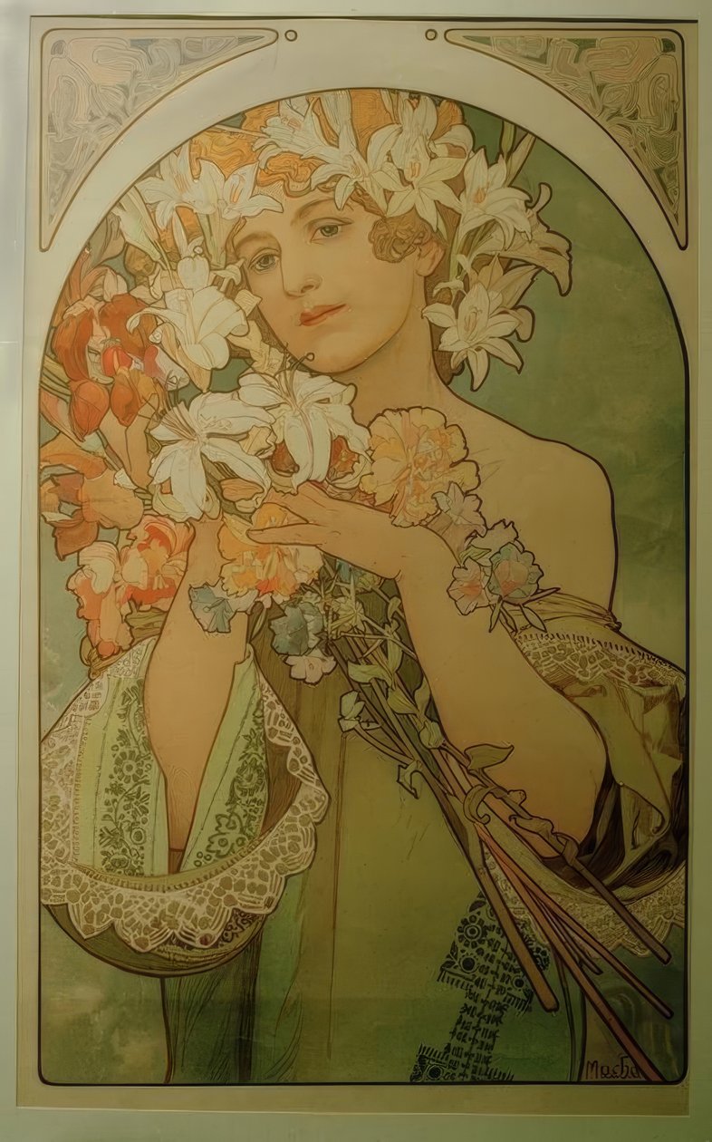 Fleurs - Alphonse Mucha