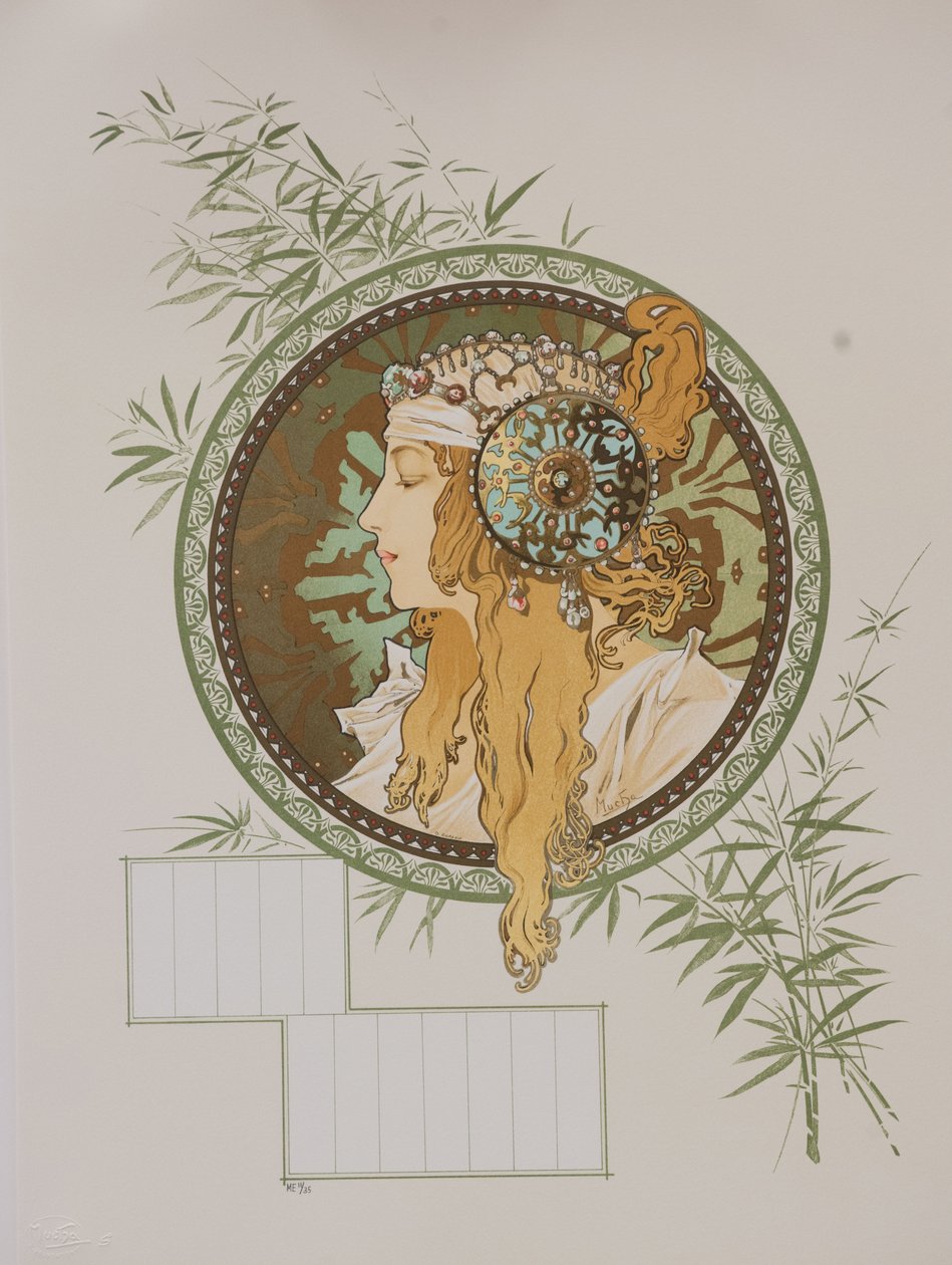 Têtes byzantines : Calendrier blond - Alphonse Mucha