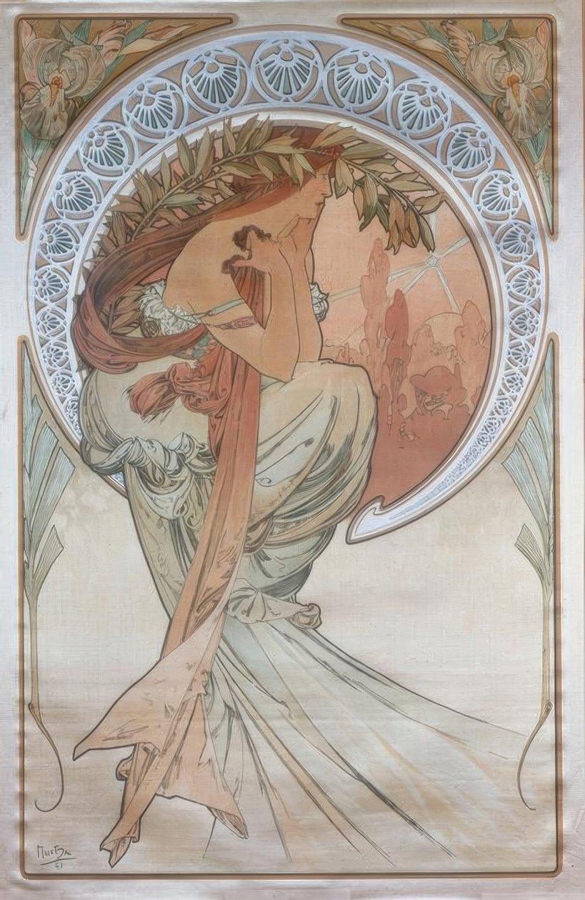 La Poésie - Alphonse Mucha