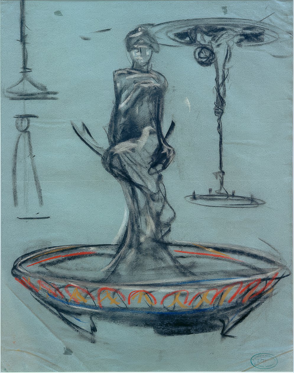 Projet pour une fontaine et esquisses - Alphonse Mucha