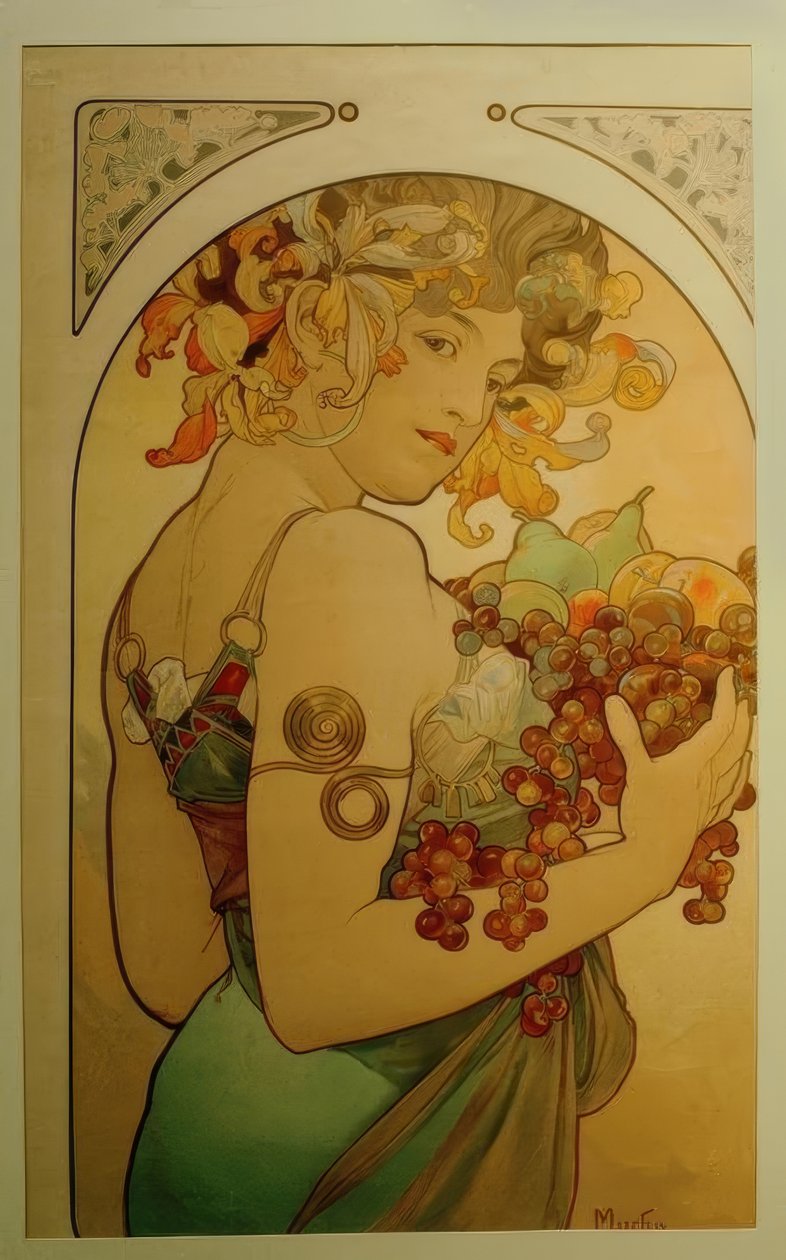 Fruits - Alphonse Mucha
