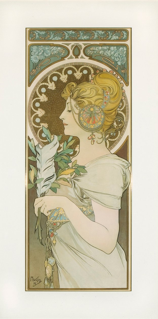 La Plume - Alphonse Mucha
