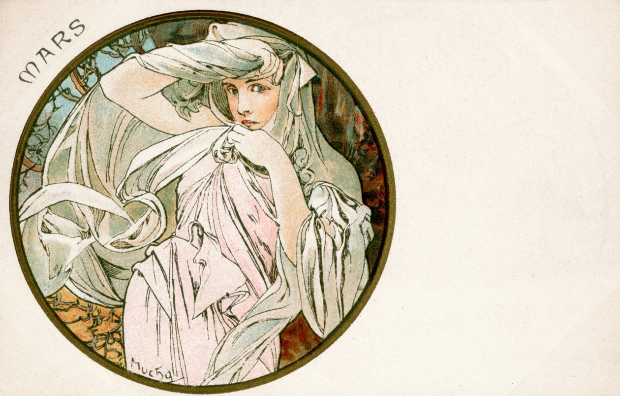 Mars, 1900 - Alphonse Mucha