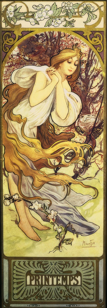 Printemps - Alphonse Mucha