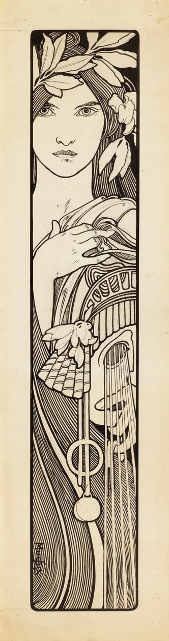 Thalie, la muse de la comédie, 1897 - Alphonse Mucha