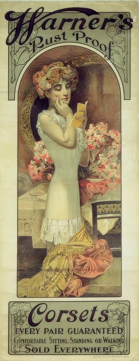 Corsets Warner Rust Proof - Alphonse Mucha