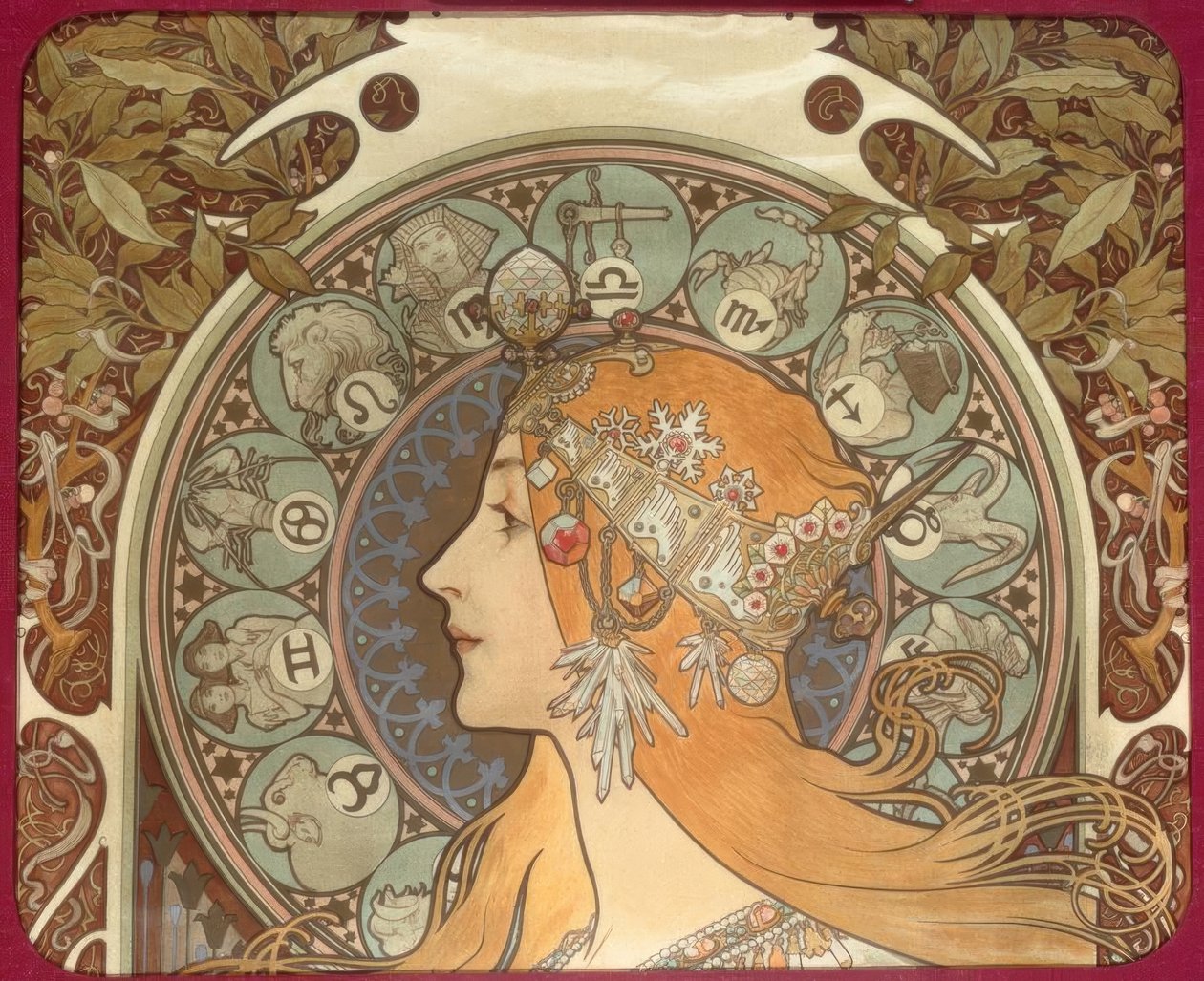 Zodiaque - Alphonse Mucha