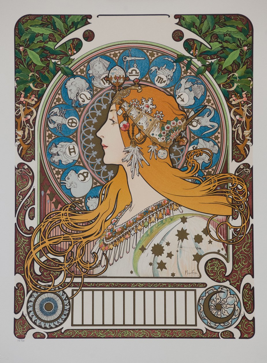 Zodiaque, 1896 - Alphonse Mucha