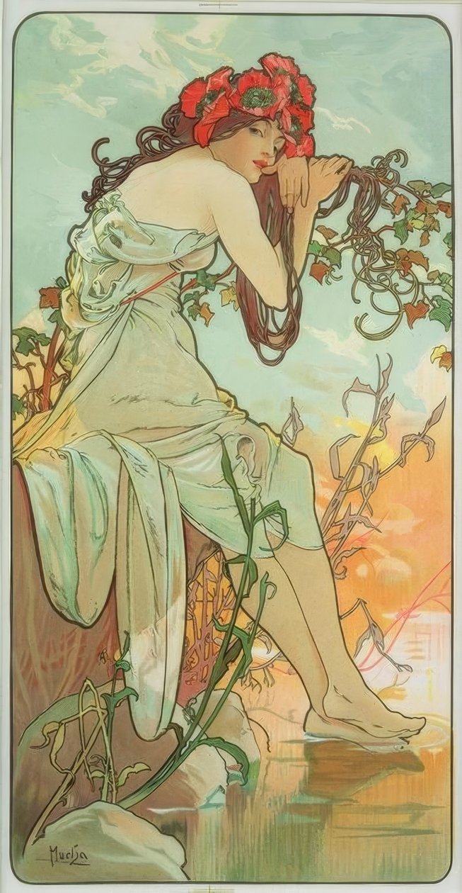 Été - Alphonse Mucha