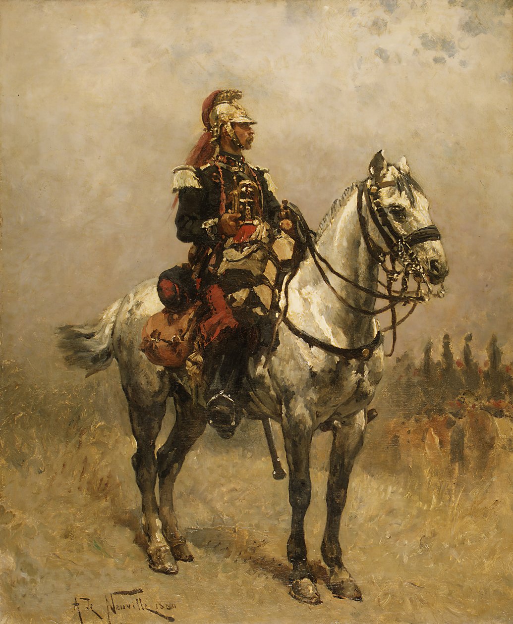 Un cavalier, 1884 - Alphonse de Neuville