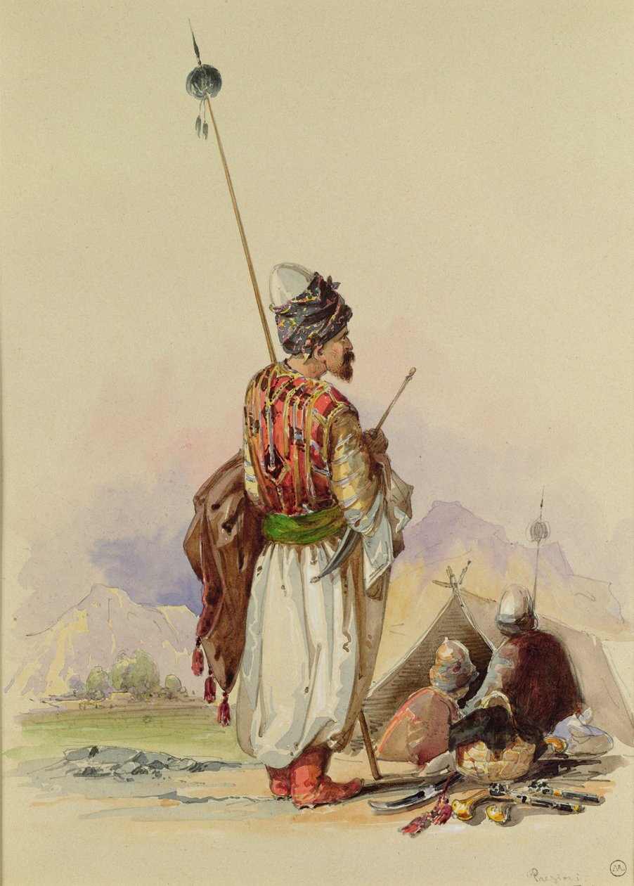 Un guerrier kurde - Amadeo Preziosi