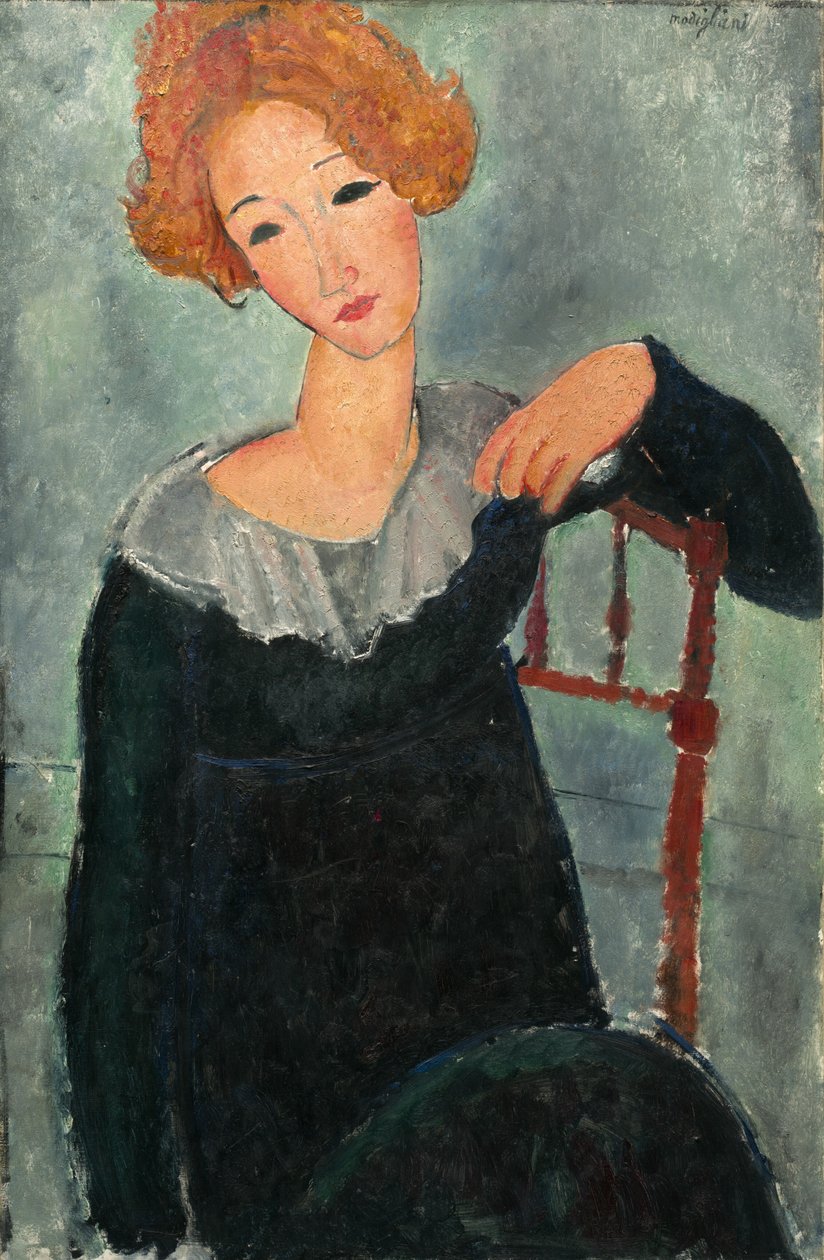 Femme aux cheveux roux, 1917 - Amedeo Modigliani