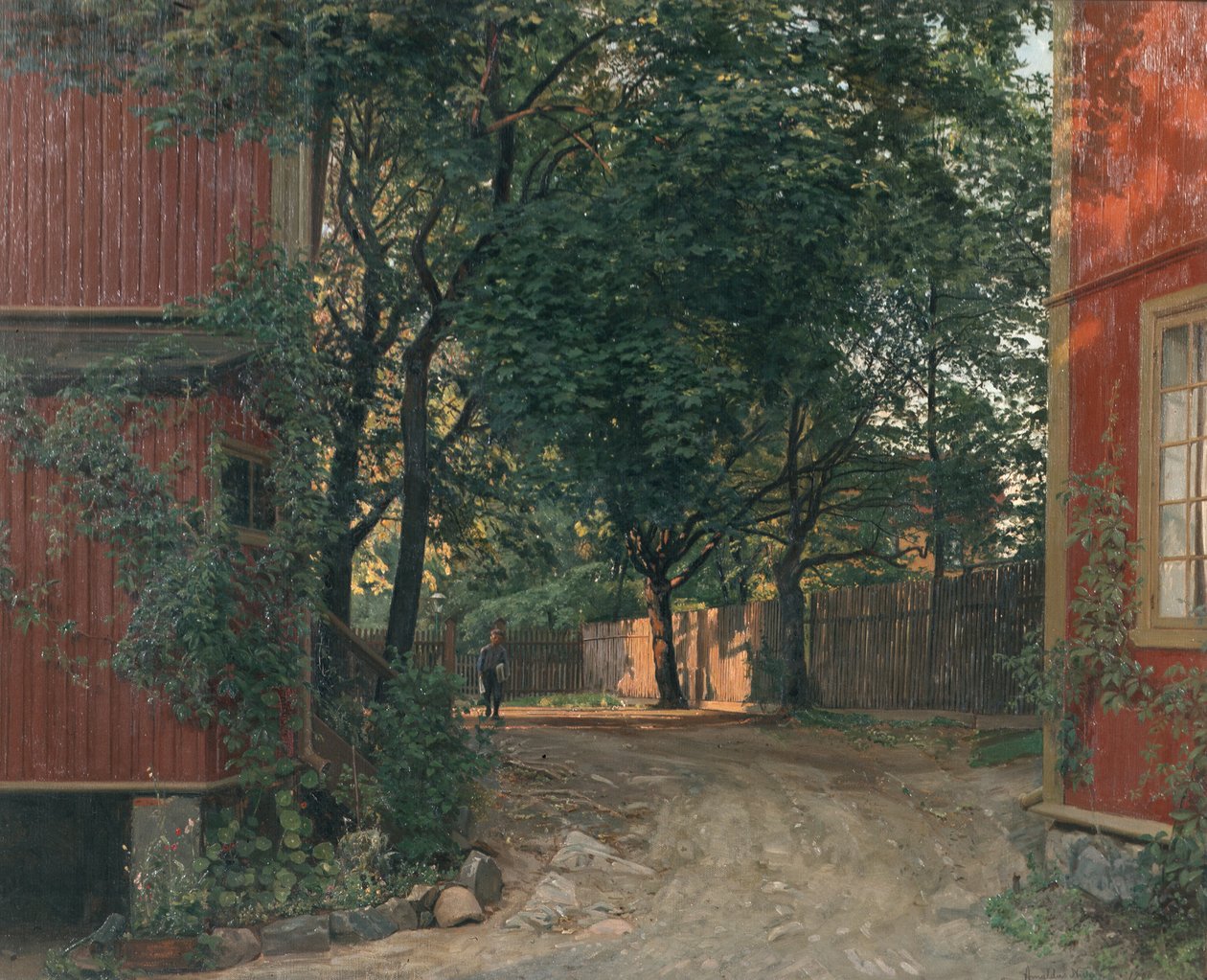 Le journal du soir arrive - Amaldus Nielsen