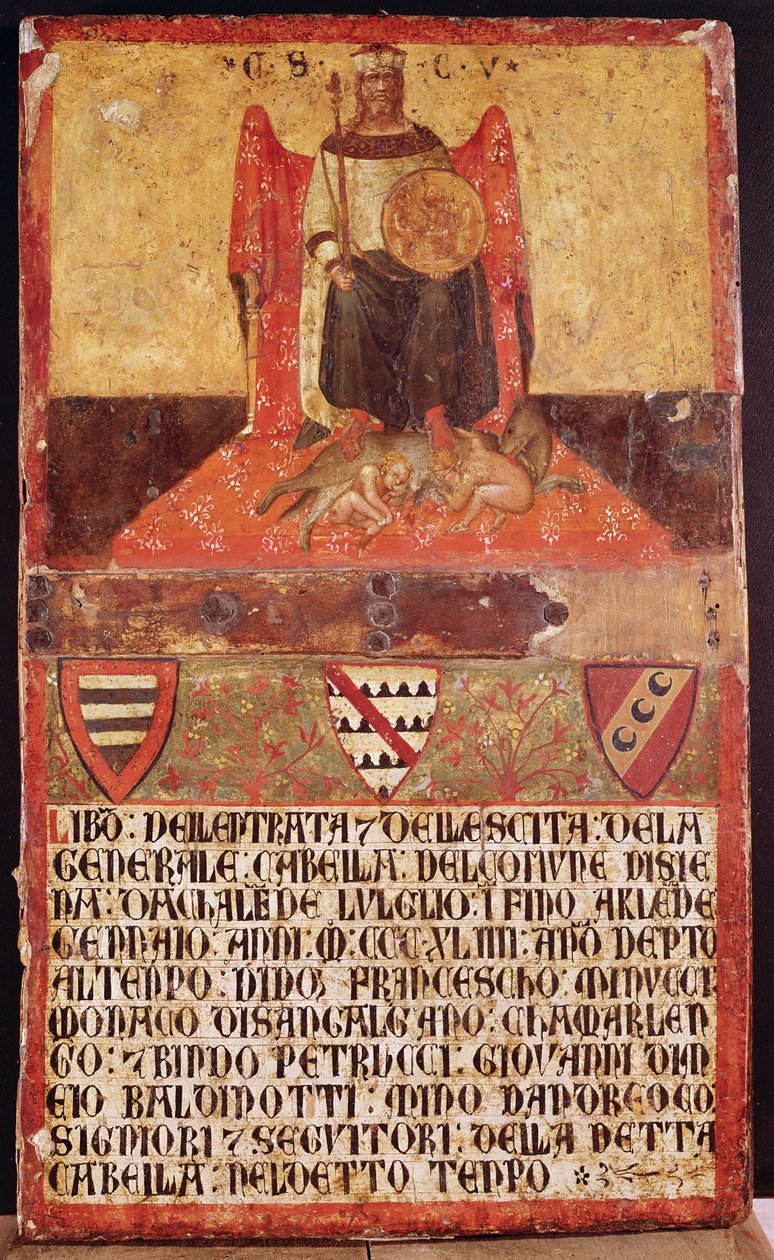 Biccherna du Bon Gouvernement, 1344 - Ambrogio Lorenzetti