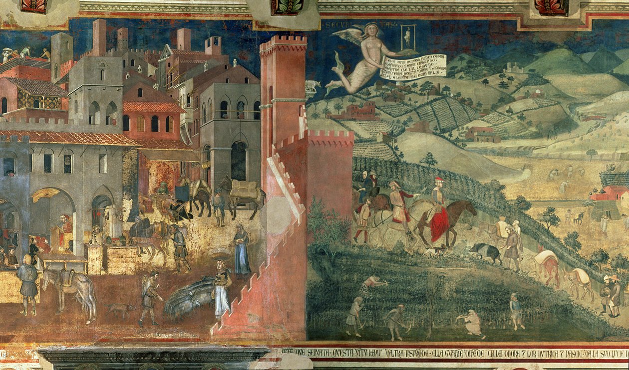 Les effets du bon gouvernement, c.1338 - Ambrogio Lorenzetti