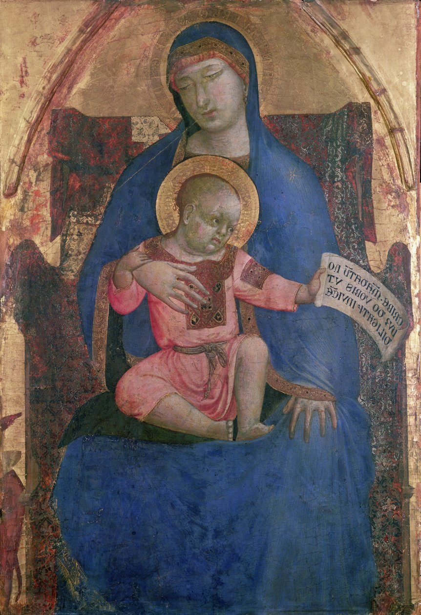 Vierge et Enfant en majesté, XIVe siècle - Ambrogio Lorenzetti