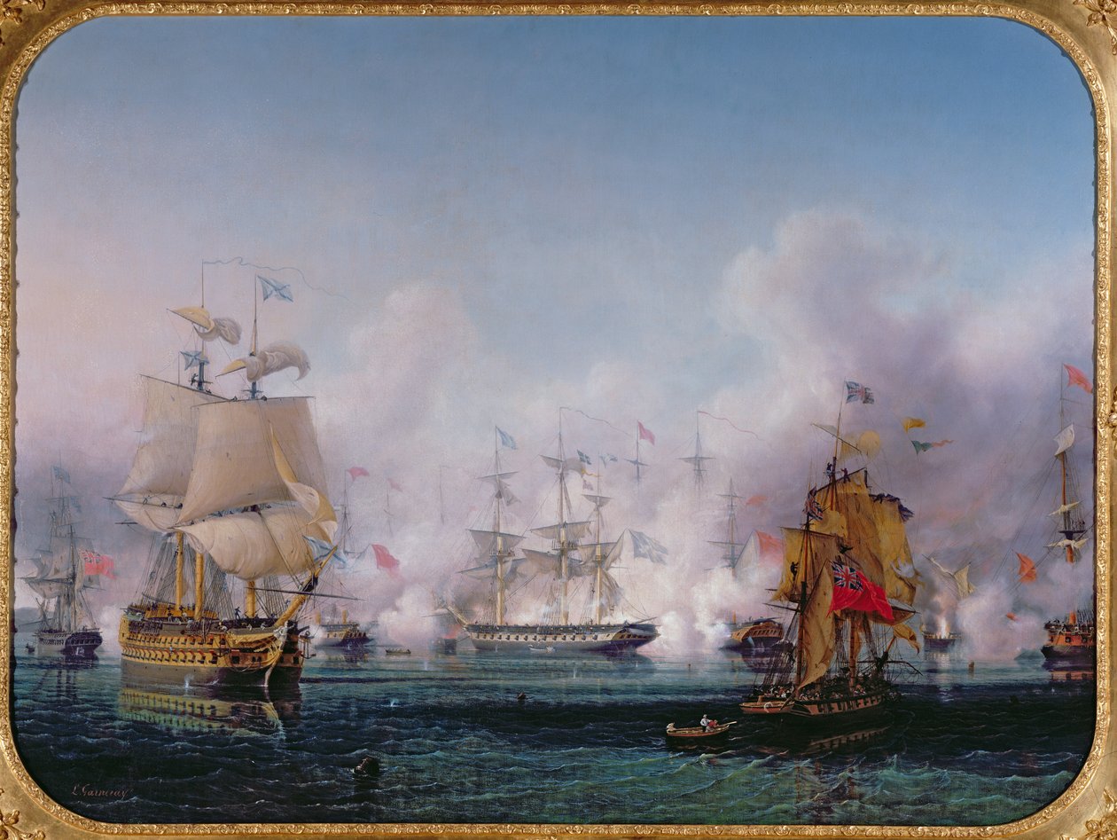 Épisode de la bataille de Navarin, 20 octobre 1827, vers 1853 - Ambroise Louis Garneray